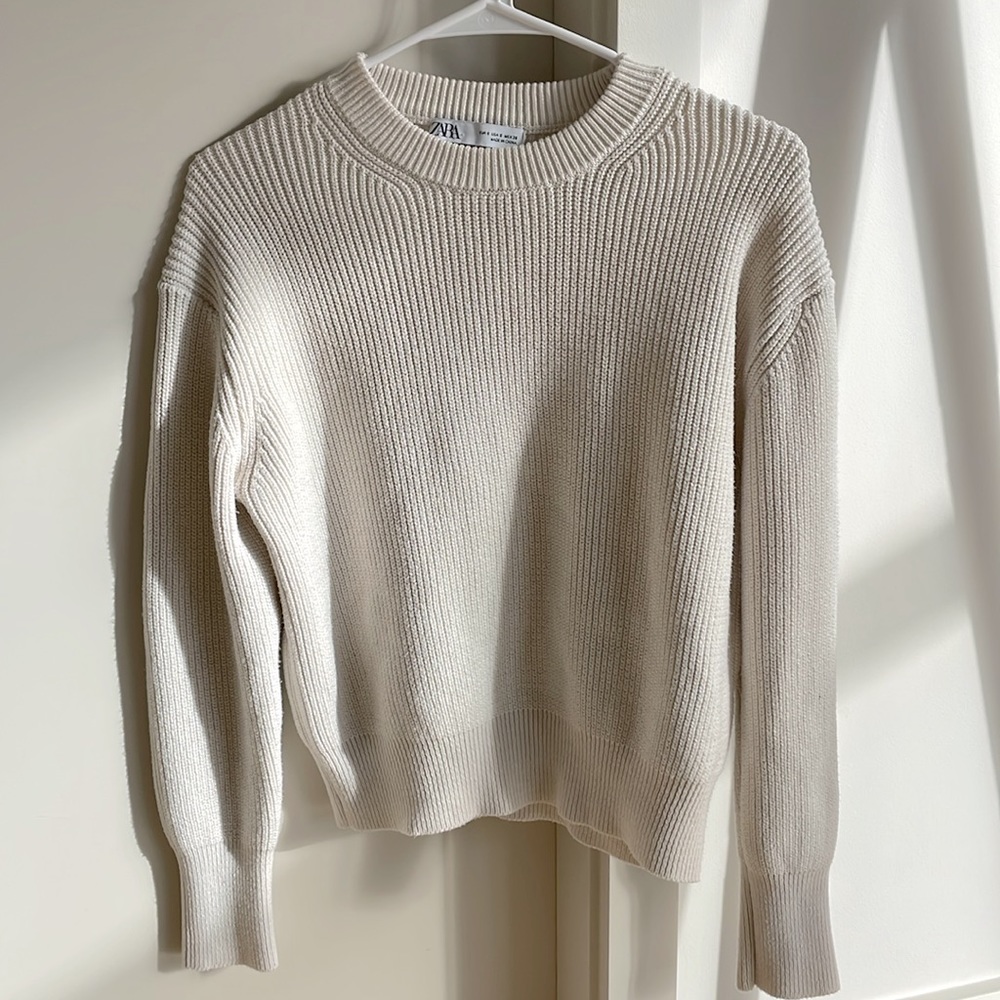 Cream crew sweater